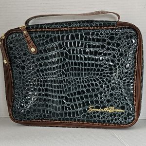 Samantha Brown‎ croco embossed jewelry toiletries kit with Removeable pouches